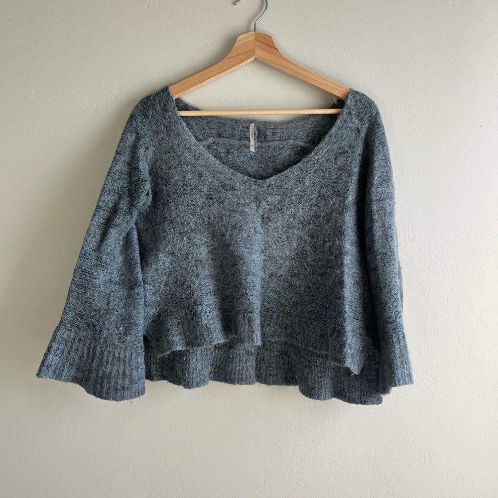 Cozy Gray Knit Sweater